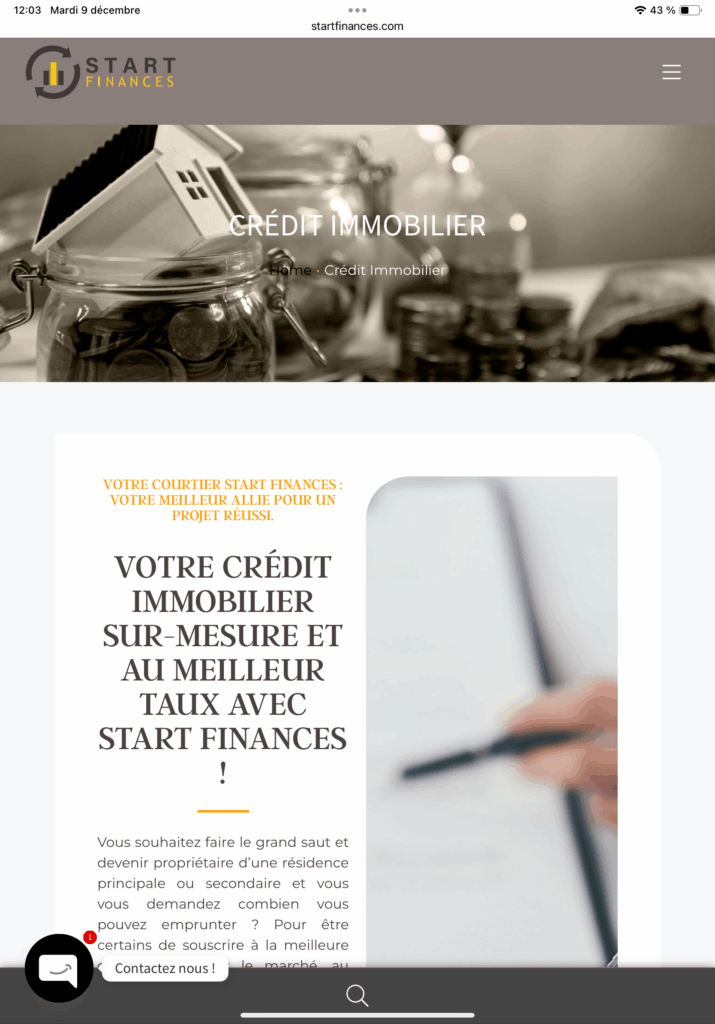 start finances aur&va création site web et rédaction seo